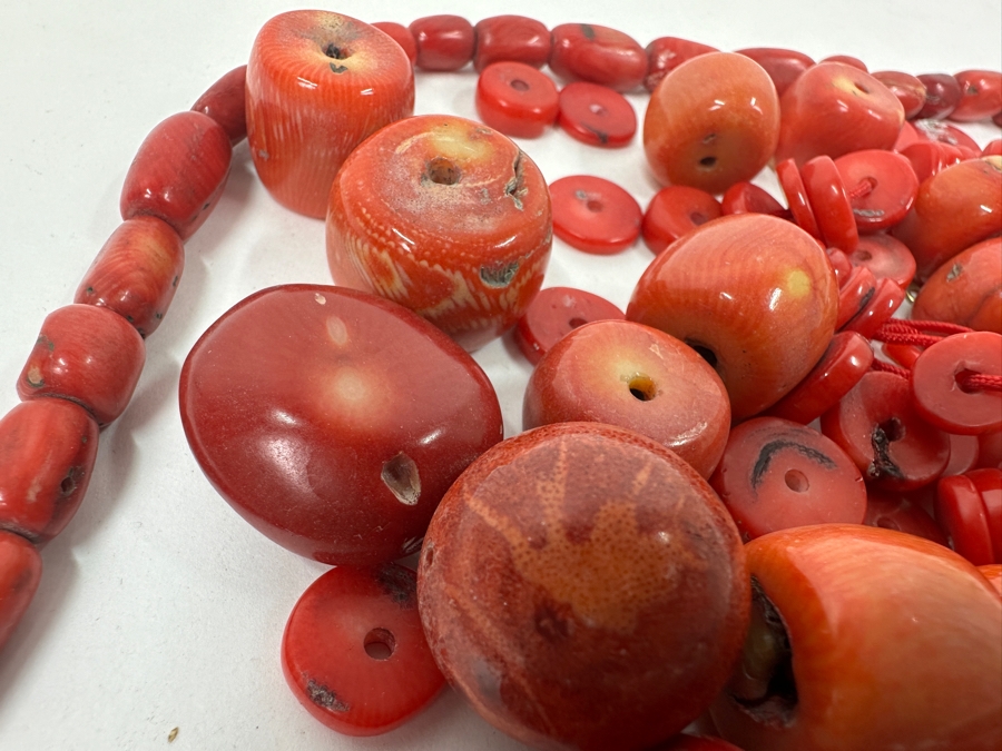 Just Added - Collection Of Red Coral Beads [Photo 6]