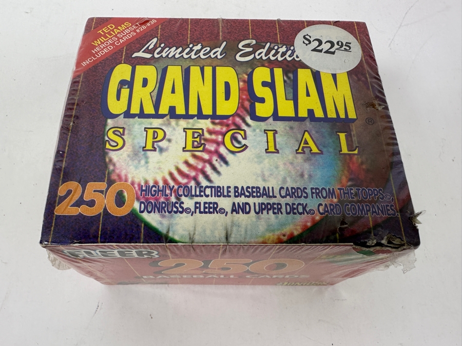 Factory Sealed Limited Edition Grand Slam Special Baseball Cards Featuring 250 Baseball Cards From Fleer, Upper Deck, Topps & Donruss A Limited Ted Williams 9-Card Heroes Set From Upper Deck [Photo 2]