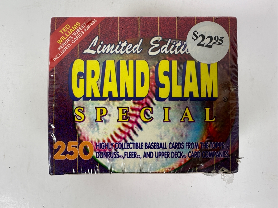 Factory Sealed Limited Edition Grand Slam Special Baseball Cards Featuring 250 Baseball Cards From Fleer, Upper Deck, Topps & Donruss A Limited Ted Williams 9-Card Heroes Set From Upper Deck [Photo 3]