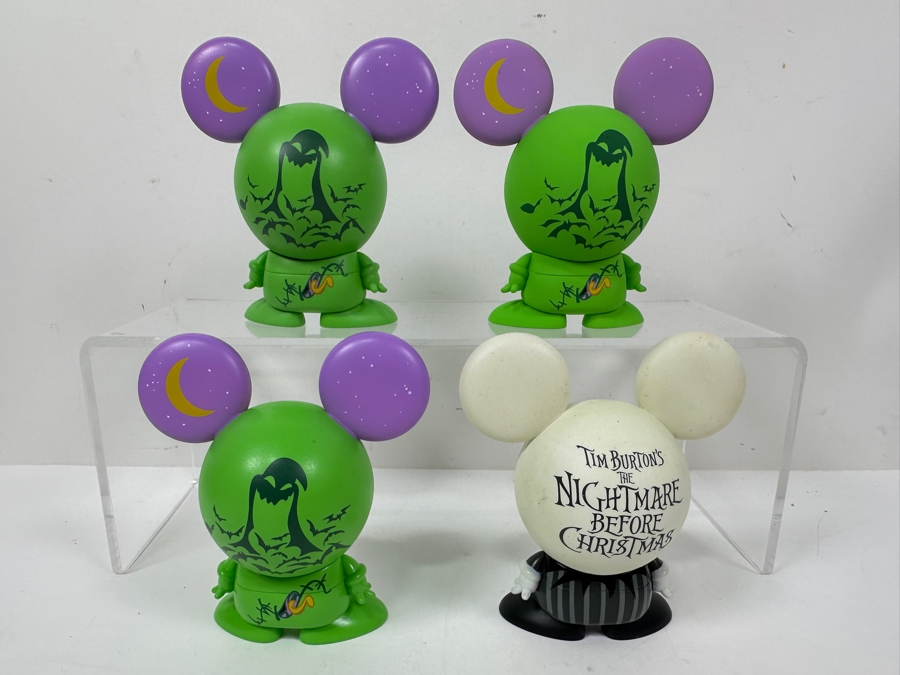 (4) Disney Shorts Vinyl Collectible Toy Art By Francisco Herrera Tim Burton's The Nightmare Before Christmas Some Prototypes Acquired Directly From The Manufacturer 4.5'H [Photo 5]