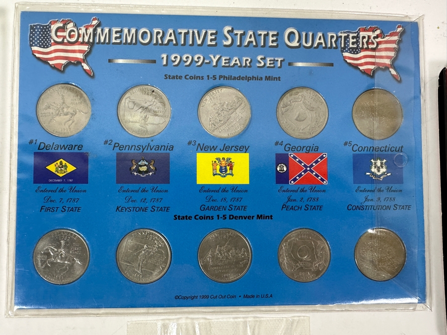 Collection of US Mint Proof Sets, Statehood Quarters, Commemorative Half Dollars  [Photo 2]
