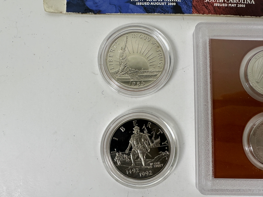 Collection of US Mint Proof Sets, Statehood Quarters, Commemorative Half Dollars  [Photo 14]