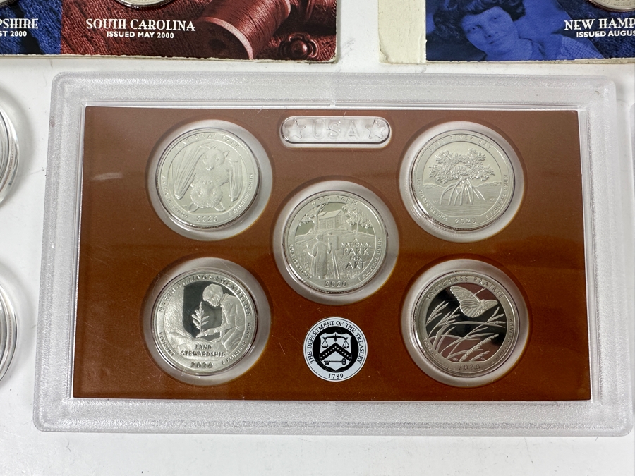 Collection of US Mint Proof Sets, Statehood Quarters, Commemorative Half Dollars  [Photo 13]