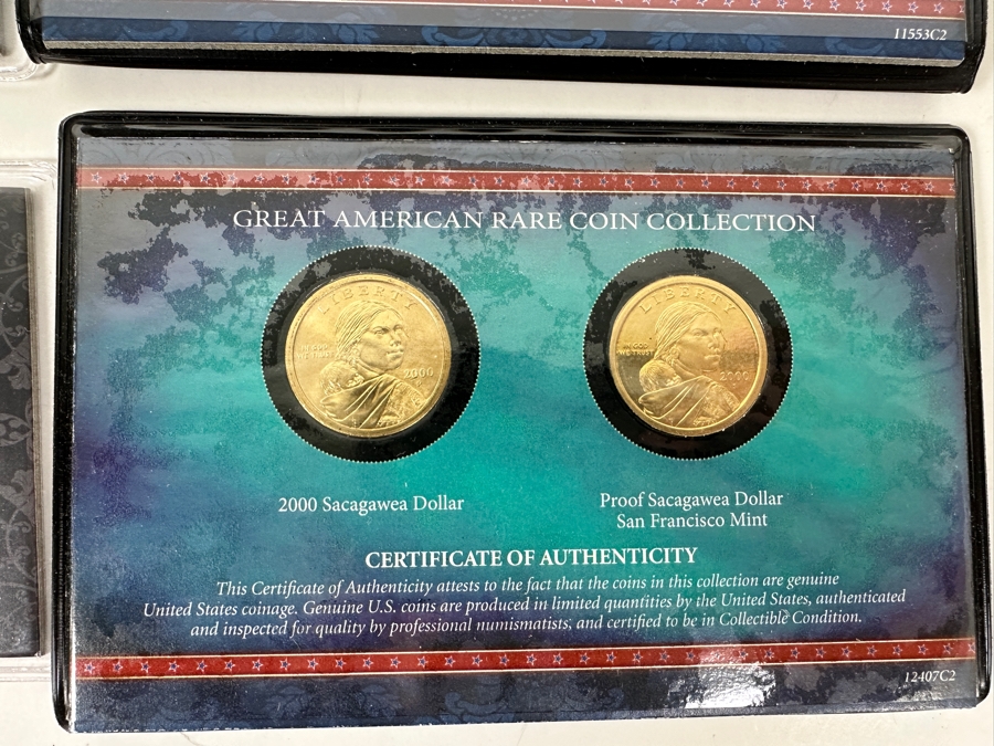 Collection of Eisenhower, Susan B Anthony and Sacagawea Dollars in Proof and Uncirculated [Photo 7]