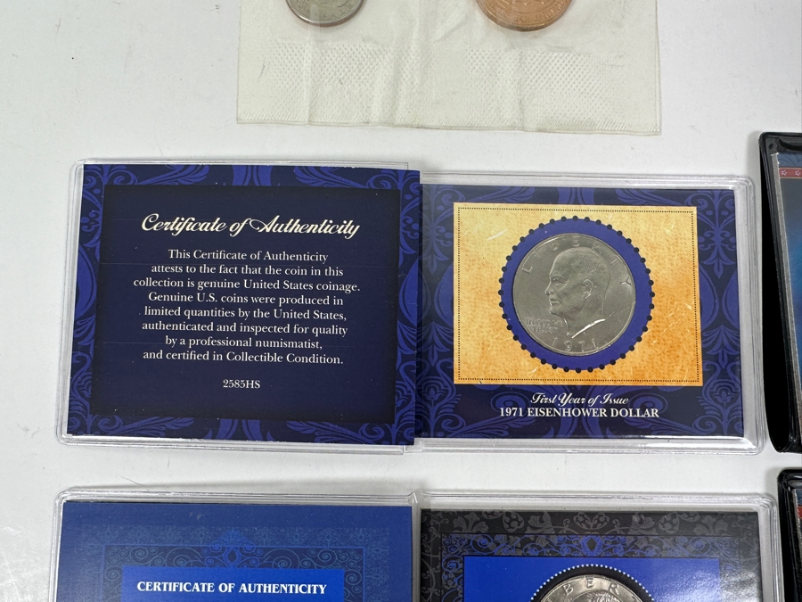 Collection of Eisenhower, Susan B Anthony and Sacagawea Dollars in Proof and Uncirculated [Photo 3]