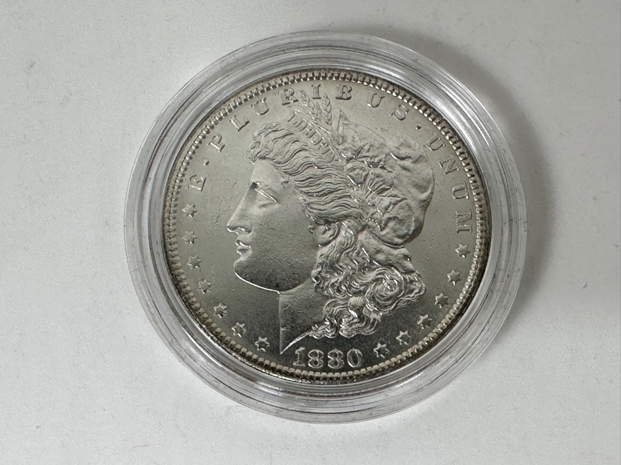 1880-S Brilliant Uncirculated Prooflike Morgan Dollar [Photo 5]