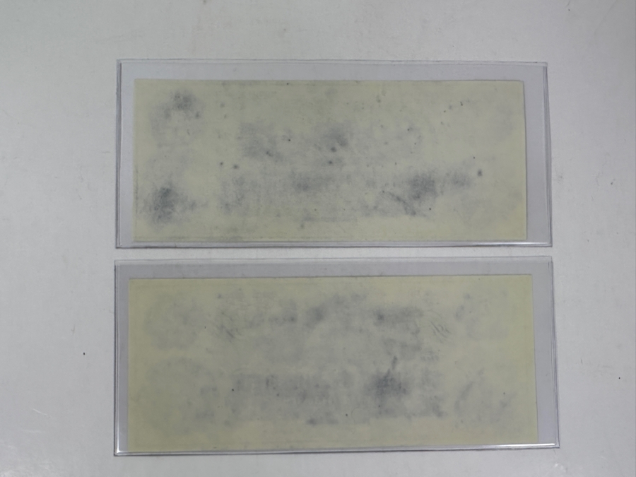 $1 and $2 Early 1800’s Bank of America Rhode Island Uncirculated Unissued Remainder Notes [Photo 4]