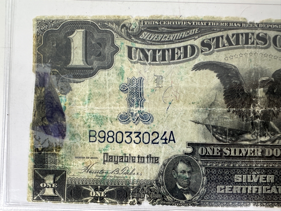  1899 $1 Silver Certificate Used Condition [Photo 2]