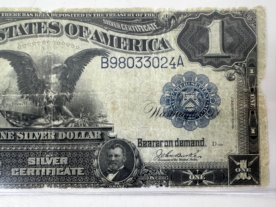  1899 $1 Silver Certificate Used Condition [Photo 4]