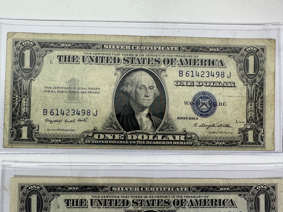 Six Different Obsolete US Notes, 1928, 1935, Star Note [Photo 2]