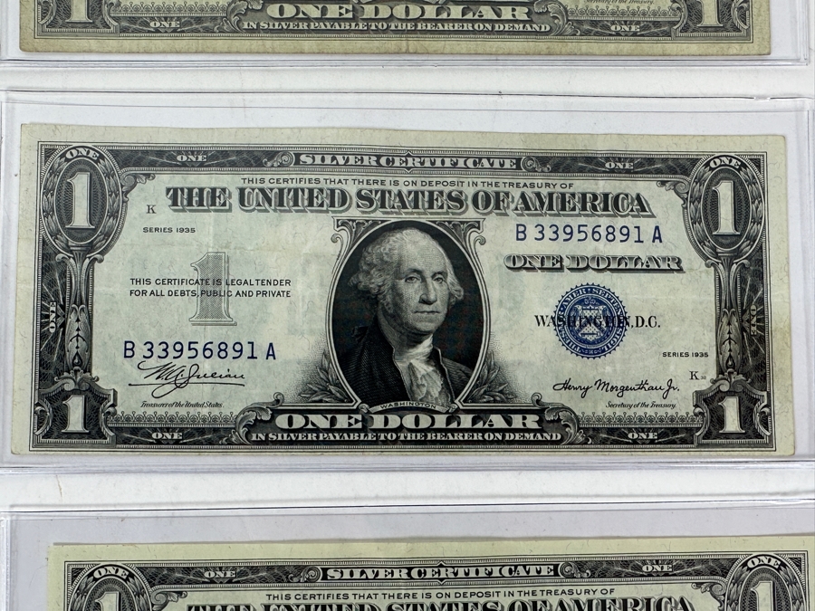 Six Different Obsolete US Notes, 1928, 1935, Star Note [Photo 6]