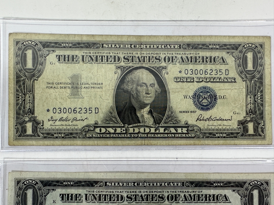 Six Different Obsolete US Notes, 1928, 1935, Star Note [Photo 5]