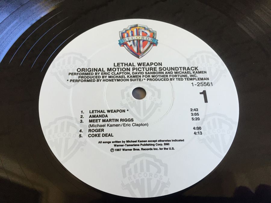 Various ‎- Lethal Weapon Original Motion Picture Soundtrack - Warner Bros. Records ‎- 9 25561-1 - PROMOTIONAL COPY [Photo 5]