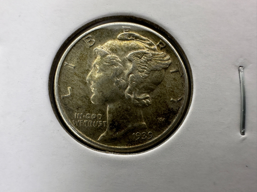 Eight High-Grade Vintage Mercury Dimes 90% Silver [Photo 2]