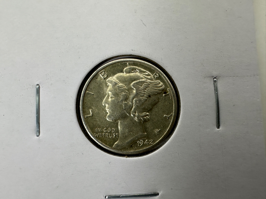 Eight High-Grade Vintage Mercury Dimes 90% Silver [Photo 9]
