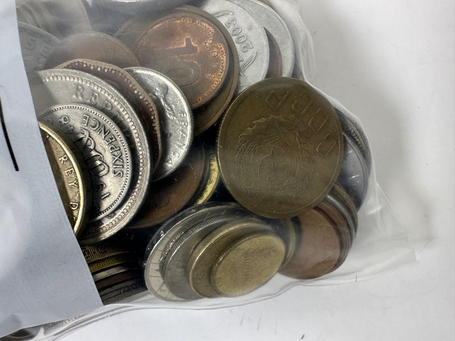 Big Bag of World Coins with Two Coin Sets [Photo 10]