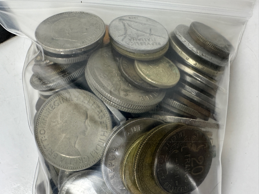 Big Bag of World Coins with Two Coin Sets [Photo 3]