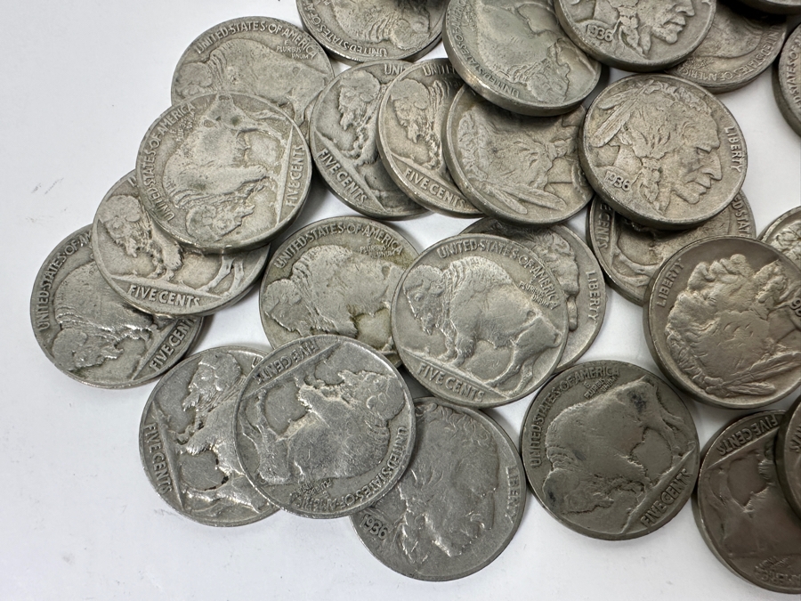 Roll of 1936 Buffalo Nickels [Photo 5]
