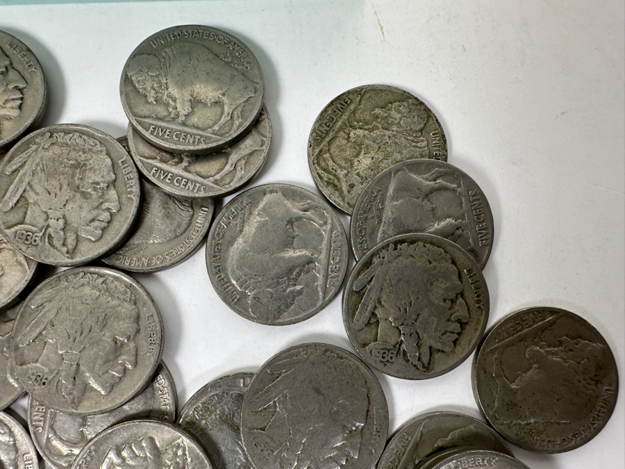 Roll of 1936 Buffalo Nickels [Photo 3]