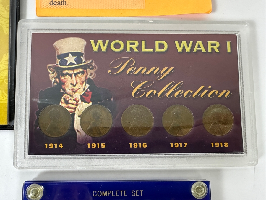 Vintage Penny Collection Featuring Lincoln Memorial Pennies, Wheat Pennies, Steel Pennies - See Photos [Photo 8]