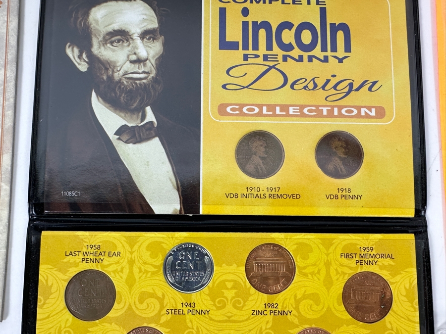 Vintage Penny Collection Featuring Lincoln Memorial Pennies, Wheat Pennies, Steel Pennies - See Photos [Photo 6]