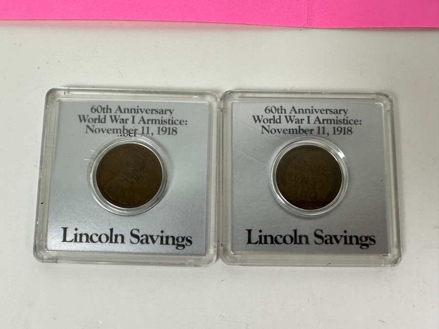 Vintage Penny Collection Featuring Lincoln Memorial Pennies, Wheat Pennies, Steel Pennies - See Photos [Photo 12]