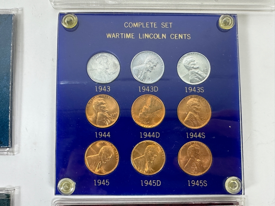 Vintage Penny Collection Featuring Lincoln Memorial Pennies, Wheat Pennies, Steel Pennies - See Photos [Photo 9]