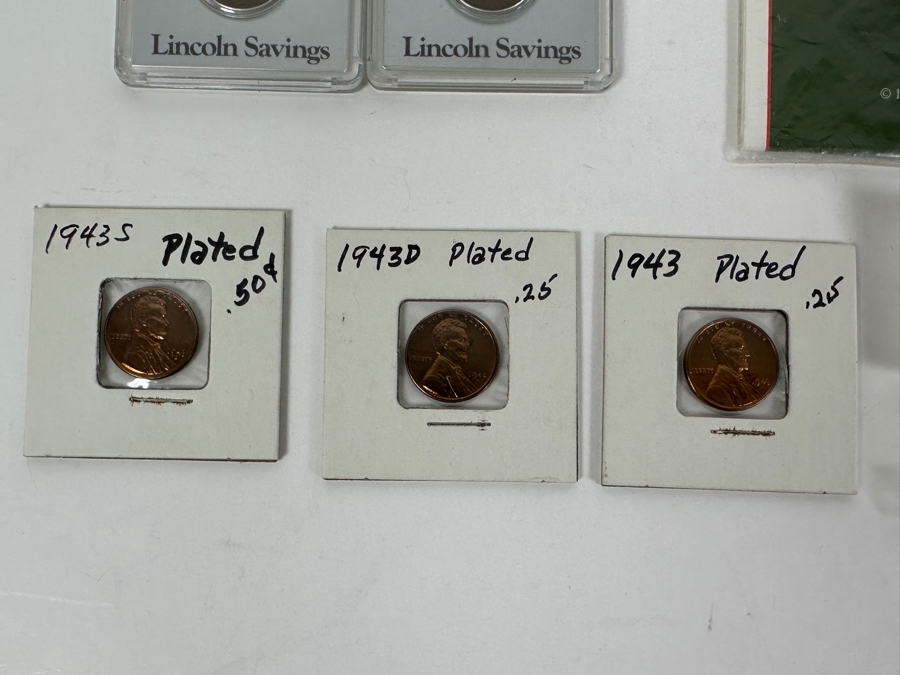 Vintage Penny Collection Featuring Lincoln Memorial Pennies, Wheat Pennies, Steel Pennies - See Photos [Photo 14]