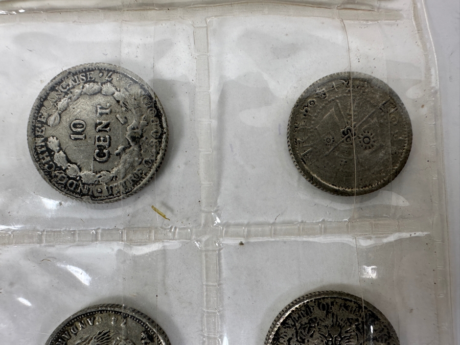 Collection of 24 Antique Asian Silver Coins 100+ Years Old from China, Japan, Hong Kong, French Indo-China [Photo 5]