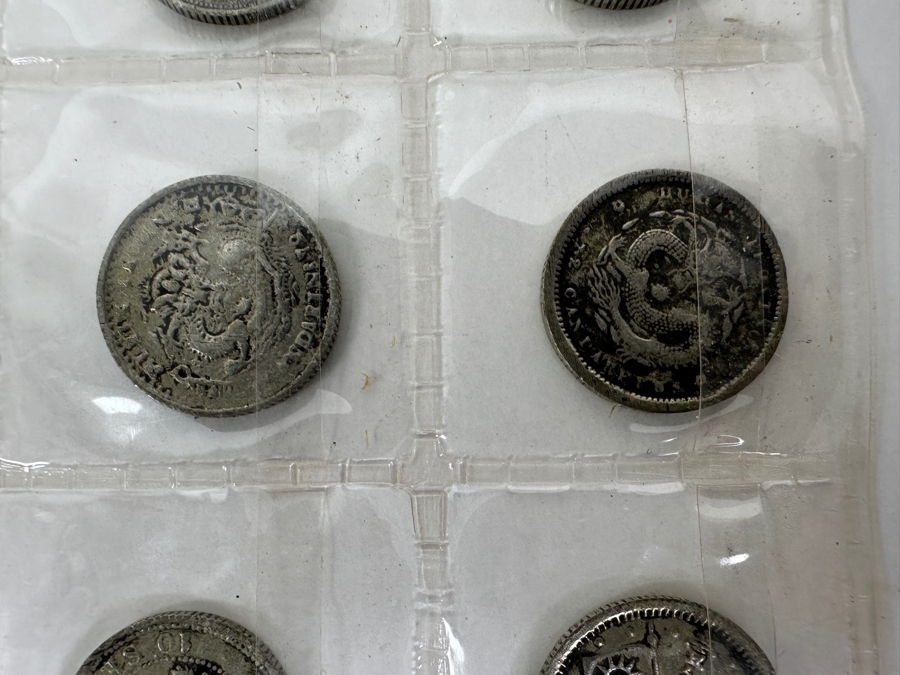 Collection of 24 Antique Asian Silver Coins 100+ Years Old from China, Japan, Hong Kong, French Indo-China [Photo 11]