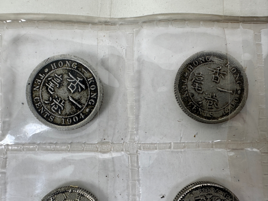 Collection of 24 Antique Asian Silver Coins 100+ Years Old from China, Japan, Hong Kong, French Indo-China [Photo 4]