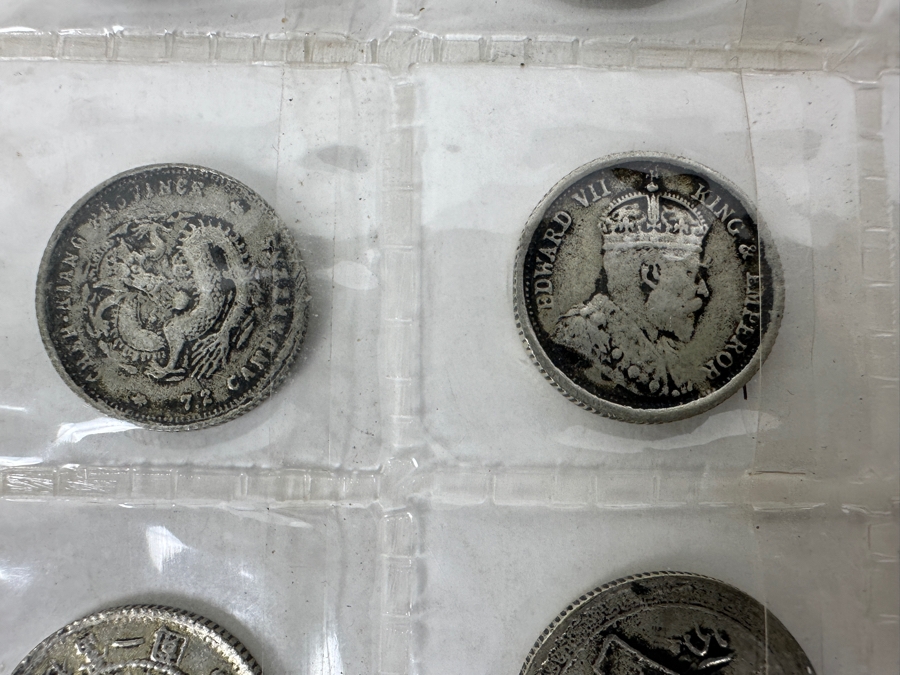 Collection of 24 Antique Asian Silver Coins 100+ Years Old from China, Japan, Hong Kong, French Indo-China [Photo 8]