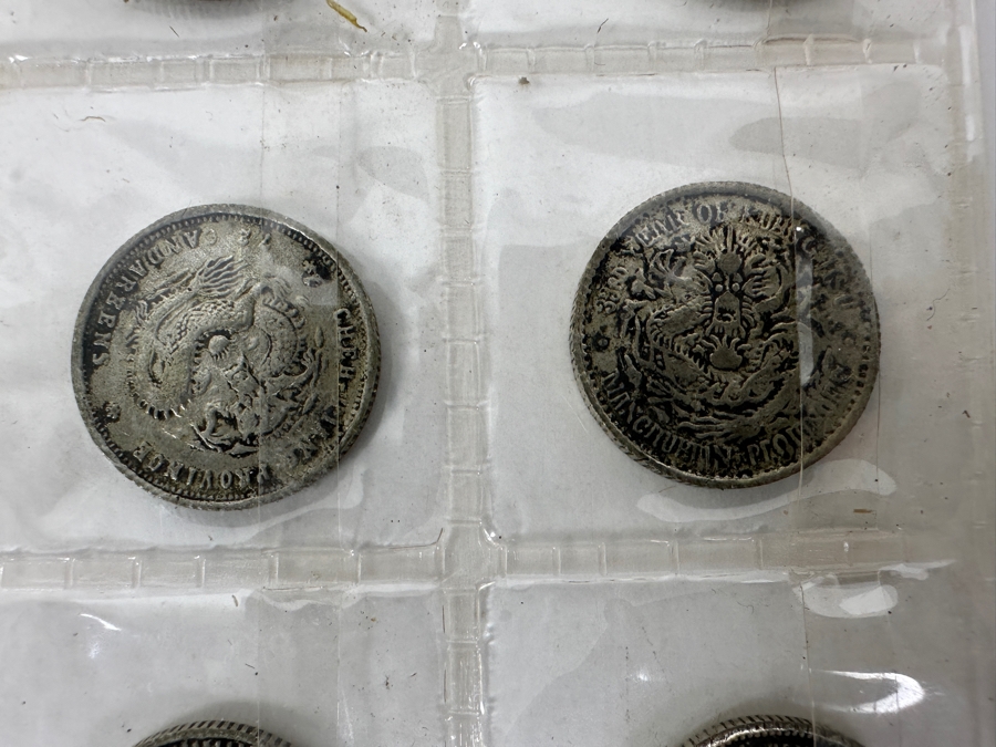 Collection of 24 Antique Asian Silver Coins 100+ Years Old from China, Japan, Hong Kong, French Indo-China [Photo 6]