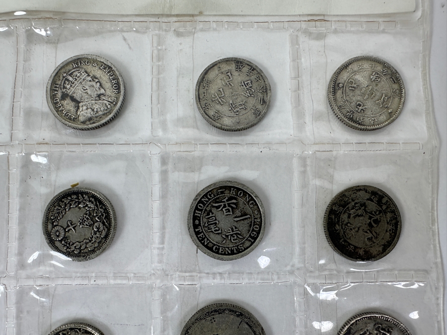 Collection of 24 Antique Asian Silver Coins 100+ Years Old from China, Japan, Hong Kong, French Indo-China [Photo 17]