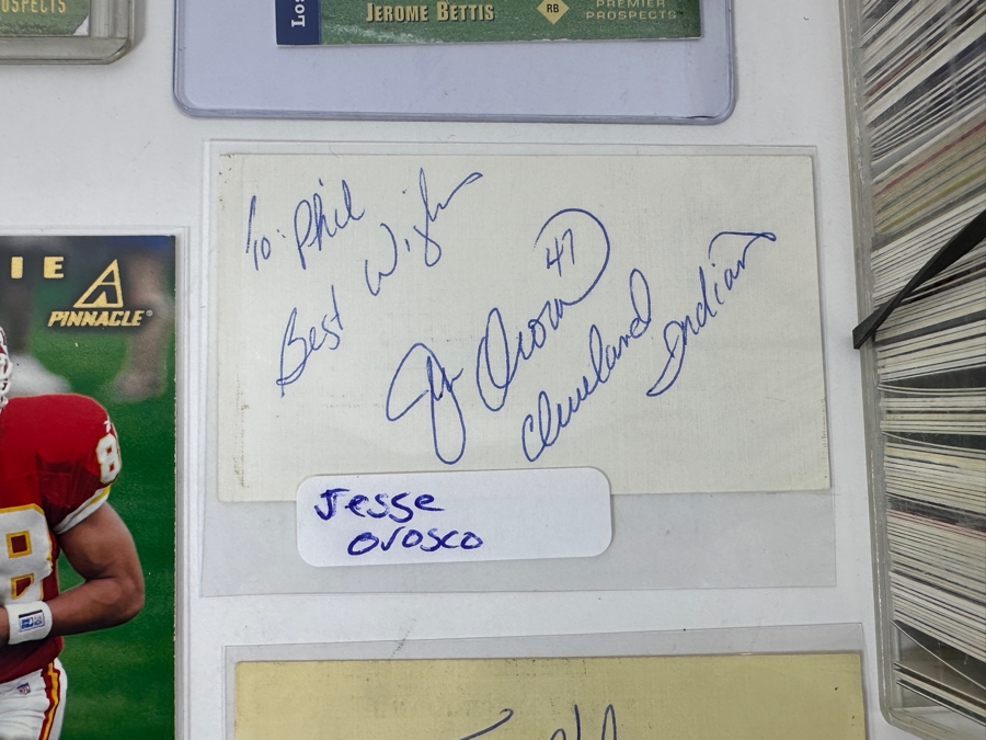 Huge Lot Of Top Player Baseball, Football, Basketball & Hockey Trading Cards Featuring Rookie Cards And Autographs - See Photos [Photo 26]