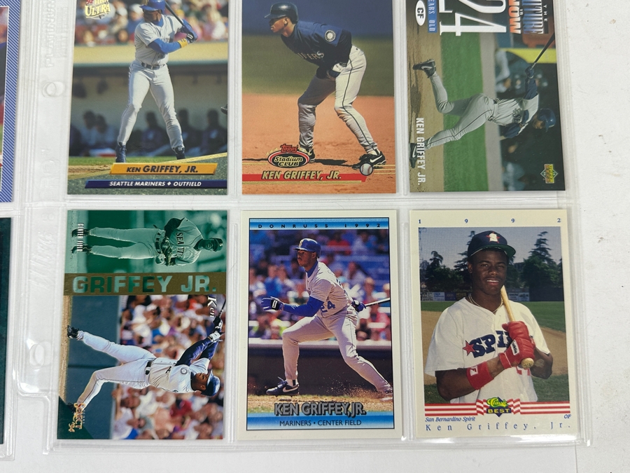 Top Player Baseball Card Lot Featuring Rookie Cards Of Ken Griffey Jr., Frank Thomas, Mike Piazza & Chipper Jones - See Photos [Photo 7]