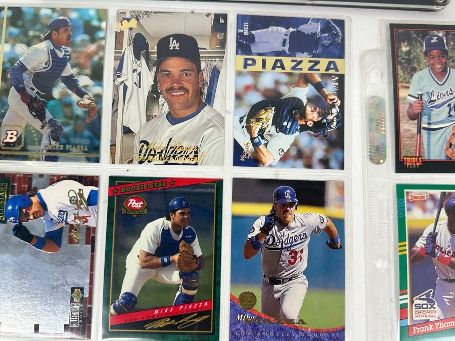 Top Player Baseball Card Lot Featuring Rookie Cards Of Ken Griffey Jr., Frank Thomas, Mike Piazza & Chipper Jones - See Photos [Photo 12]