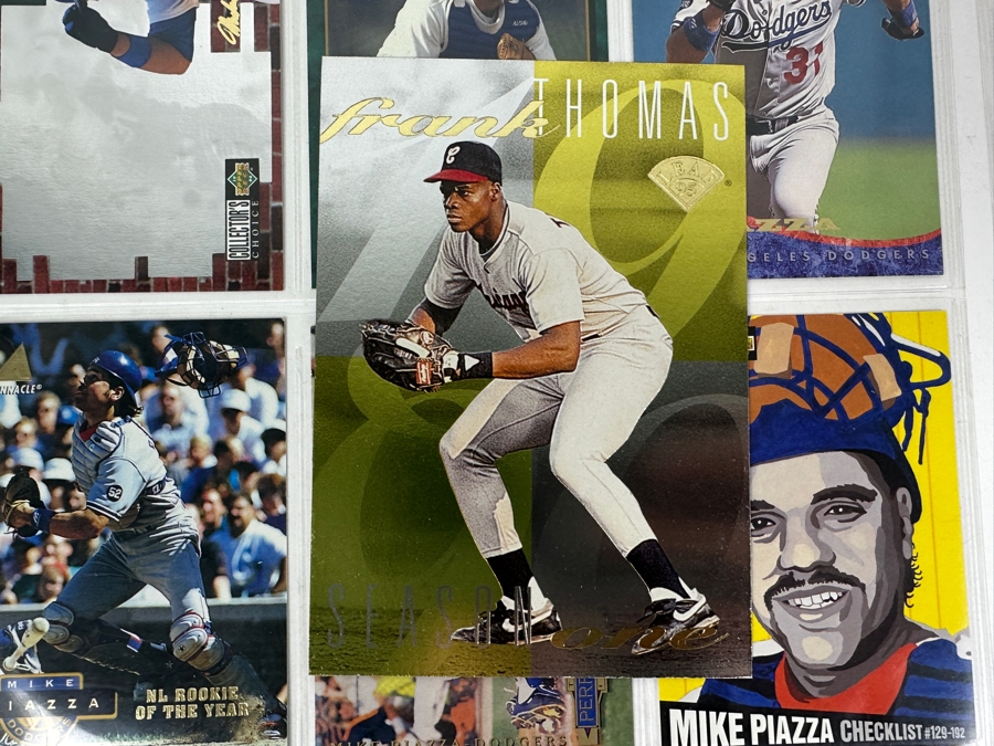 Top Player Baseball Card Lot Featuring Rookie Cards Of Ken Griffey Jr., Frank Thomas, Mike Piazza & Chipper Jones - See Photos [Photo 14]