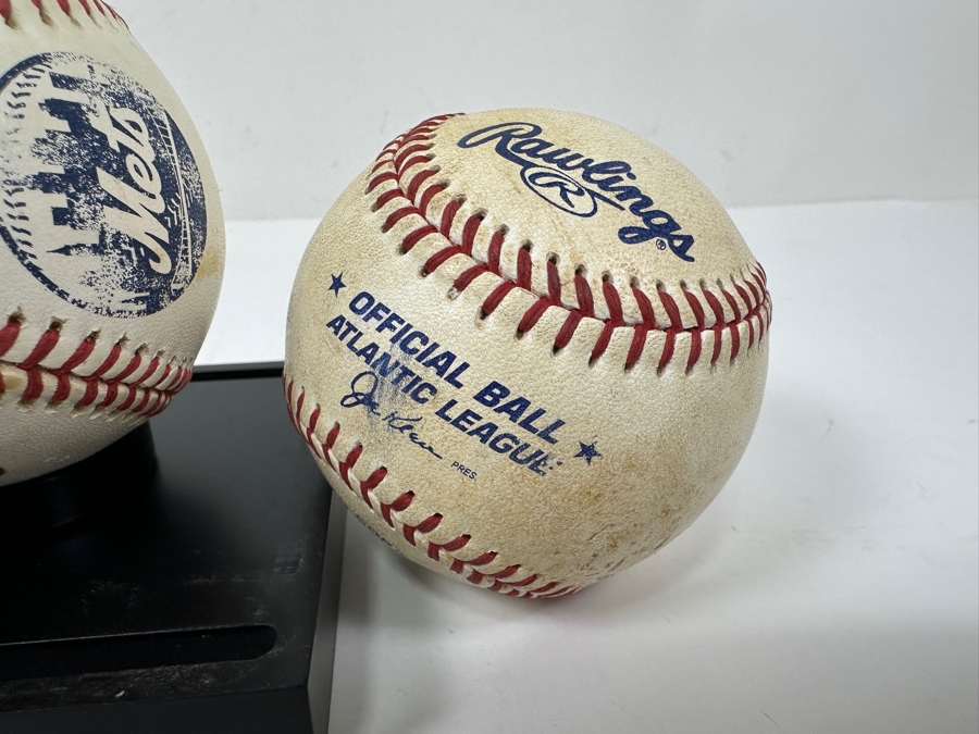 Special Baseballs including Official 2000 World Series Yankees vs Mets Subway Series, Unsigned Official American League Ball and Unsigned Official Game Used Atlantic League Game Ball [Photo 6]