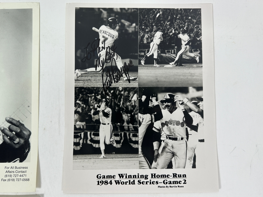  Autographed Celebrity Photos-Kurt Bevacqua of the 1984 Padres Fame, Stephen Baldwin, Ike Turner, Jerry Yang [Photo 6]