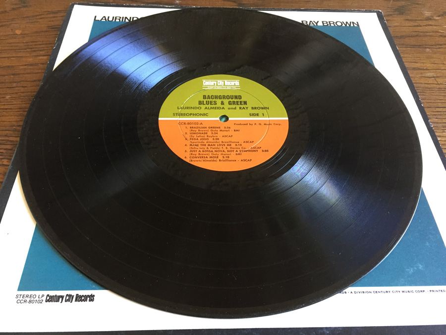 Laurindo Almeida & Ray Brown ‎- Bach Ground Blues & Green - Century City Records ‎- CCR-80102 [Photo 3]
