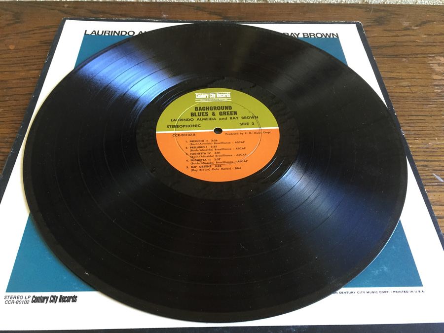 Laurindo Almeida & Ray Brown ‎- Bach Ground Blues & Green - Century City Records ‎- CCR-80102 [Photo 5]