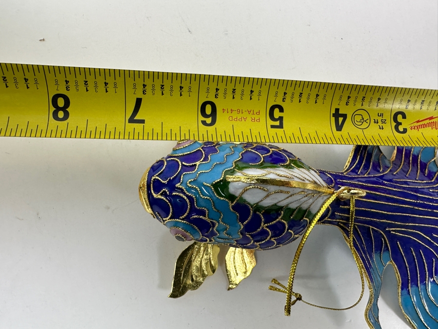 Gold Plated Enameled Vintage Japanese Koi Ornament [Photo 5]