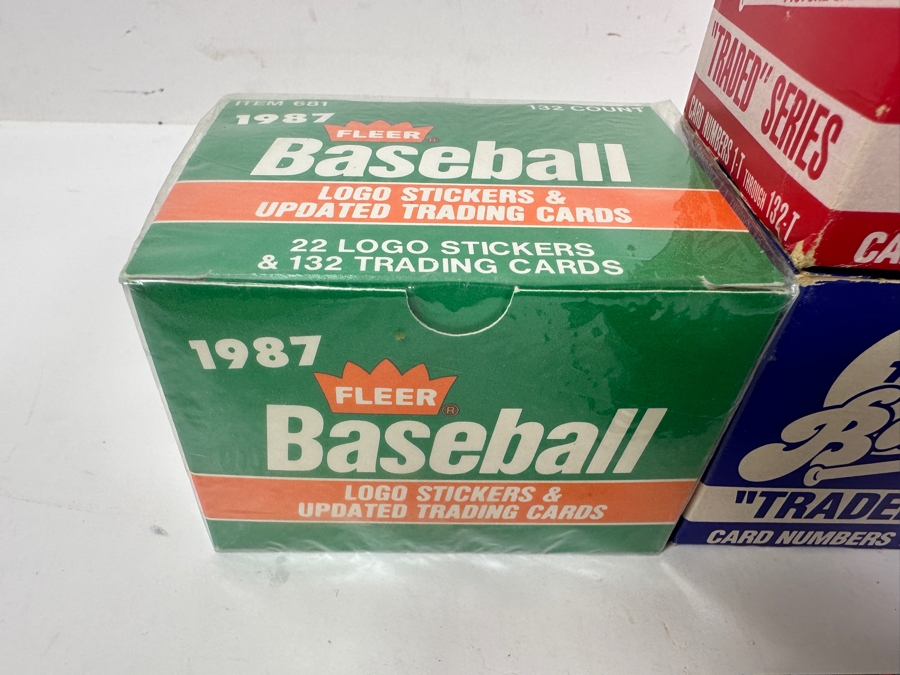 1986 & 1988 Topps Rookies/Traded, 1986 & Factory Sealed 1987 Fleer Rookies/Traded, 1987 Donruss Rookies & 1988 Score Rookies Baseball Cards Factory Sets [Photo 7]