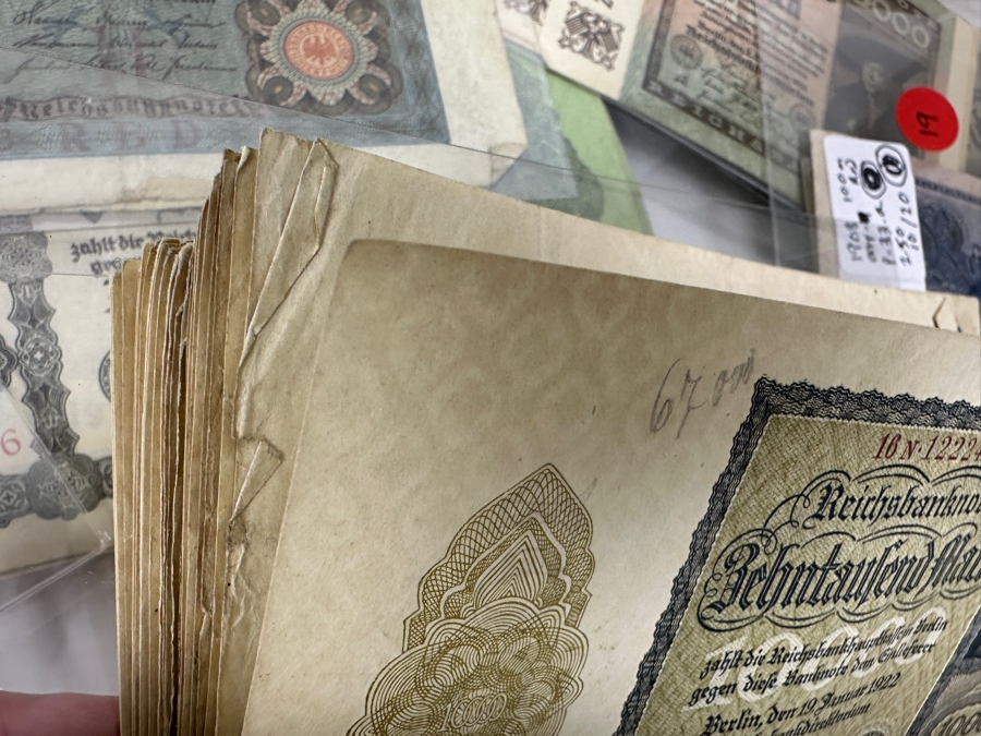 HUGE Lot Of Antique German Empire & Weimar Republic Currency Notes Collection - 659 Notes, 59 Different Types & Varieties From 1908 To 1923 Catalog Value Over $3,000 [Photo 6]