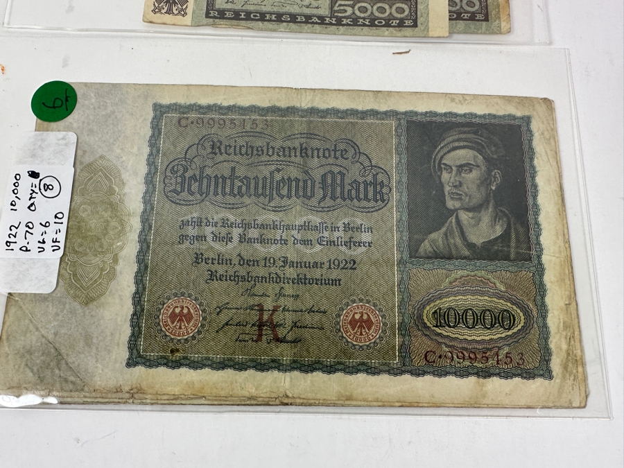 HUGE Lot Of Antique German Empire & Weimar Republic Currency Notes Collection - 659 Notes, 59 Different Types & Varieties From 1908 To 1923 Catalog Value Over $3,000 [Photo 40]