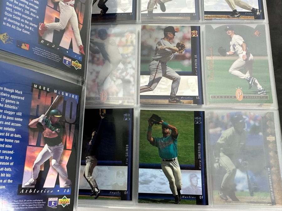 1994 Upper Deck SP Baseball Cards Near Complete Base Set, Holoview Subset Baseball Cards And Diecut Subset Baseball Cards In Binder - See Photos For Sampling [Photo 14]