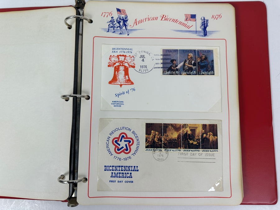 Vintage American Bicentennial Era Mint Stamps, First Day Covers & Commemorative Medals Collection - See Photos For Sampling [Photo 7]