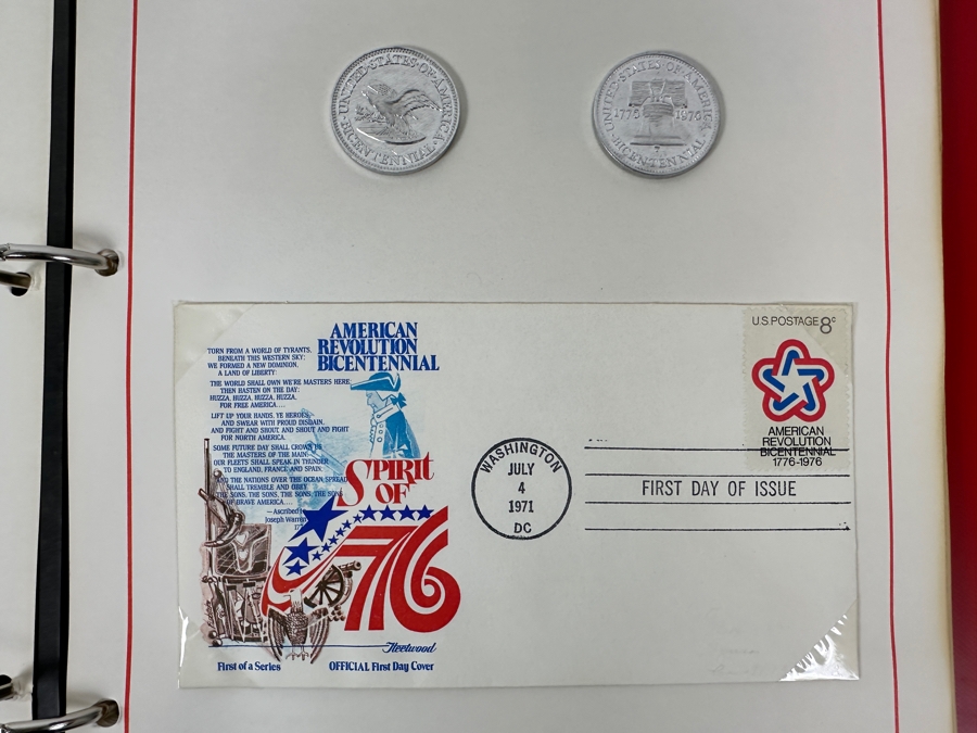 Vintage American Bicentennial Era Mint Stamps, First Day Covers & Commemorative Medals Collection - See Photos For Sampling [Photo 5]