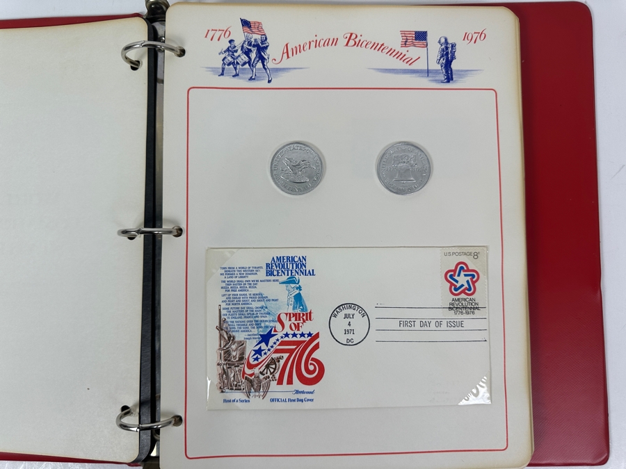 Vintage American Bicentennial Era Mint Stamps, First Day Covers & Commemorative Medals Collection - See Photos For Sampling [Photo 4]